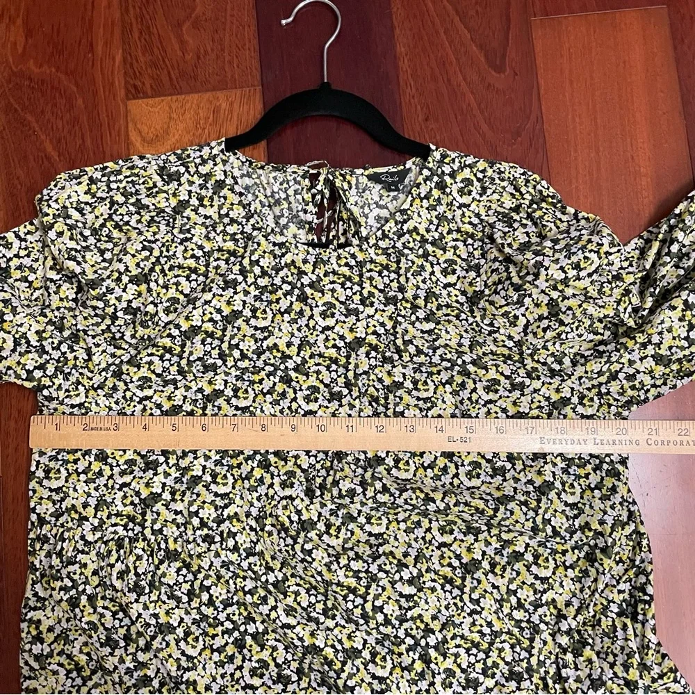 Rails Mini Dress in Olive Green Floral Print